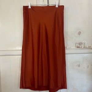 Rachel Zoe Rust Midi Skirt
